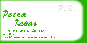 petra kapas business card